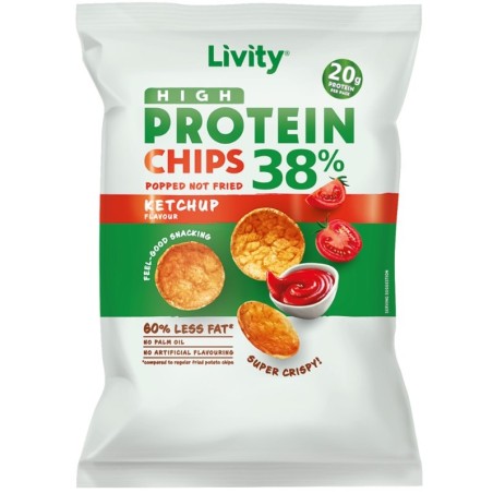 Livity High Protein Chips | Високопротеинов чипс с 38% протеин