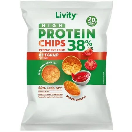 Livity High Protein Chips | Високопротеинов чипс с 38% протеин