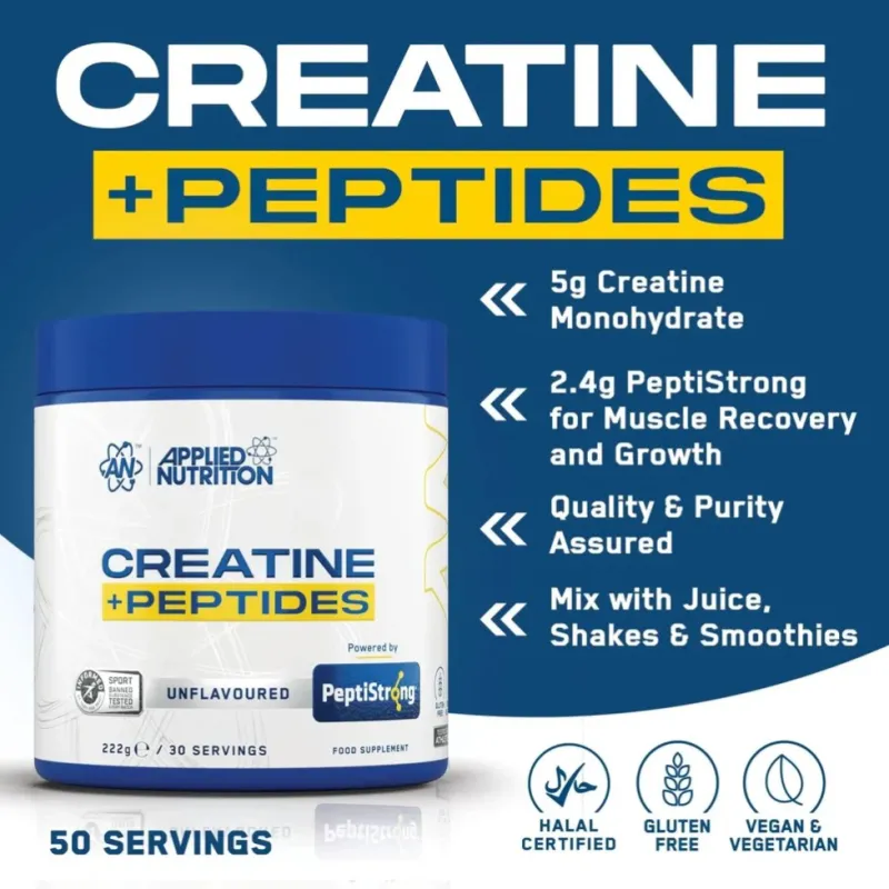 Applied Nutrition Creatine Monohydrate + Peptide - Креатин