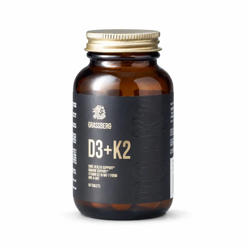 Grassberg Vitamin D3 + K2 - Витамин D3 + K2