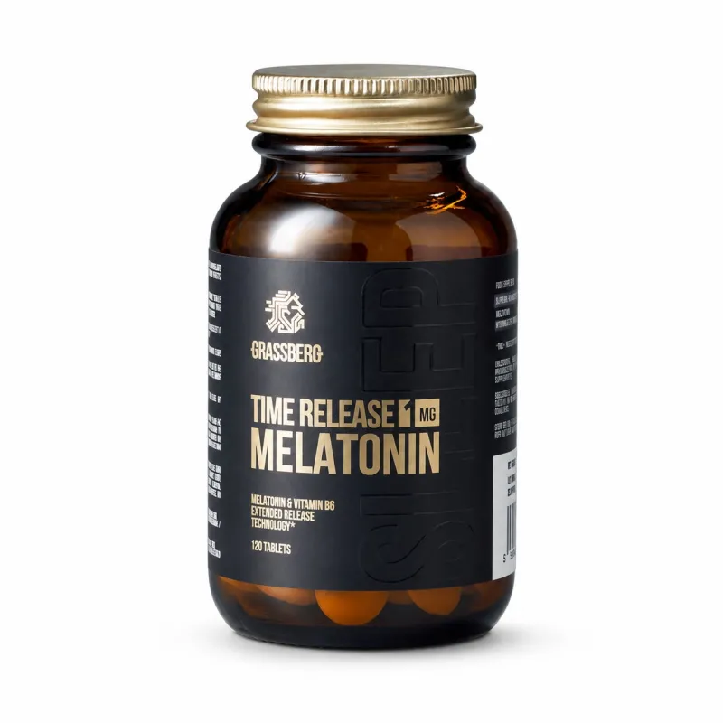 Grassberg Melatonin 1 mg Time Release | 120 Tablets