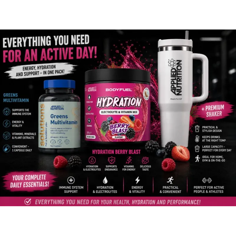 Applied Nutrition Greens + Hydration Berry Blast + Термо Чаша | Промо Пак