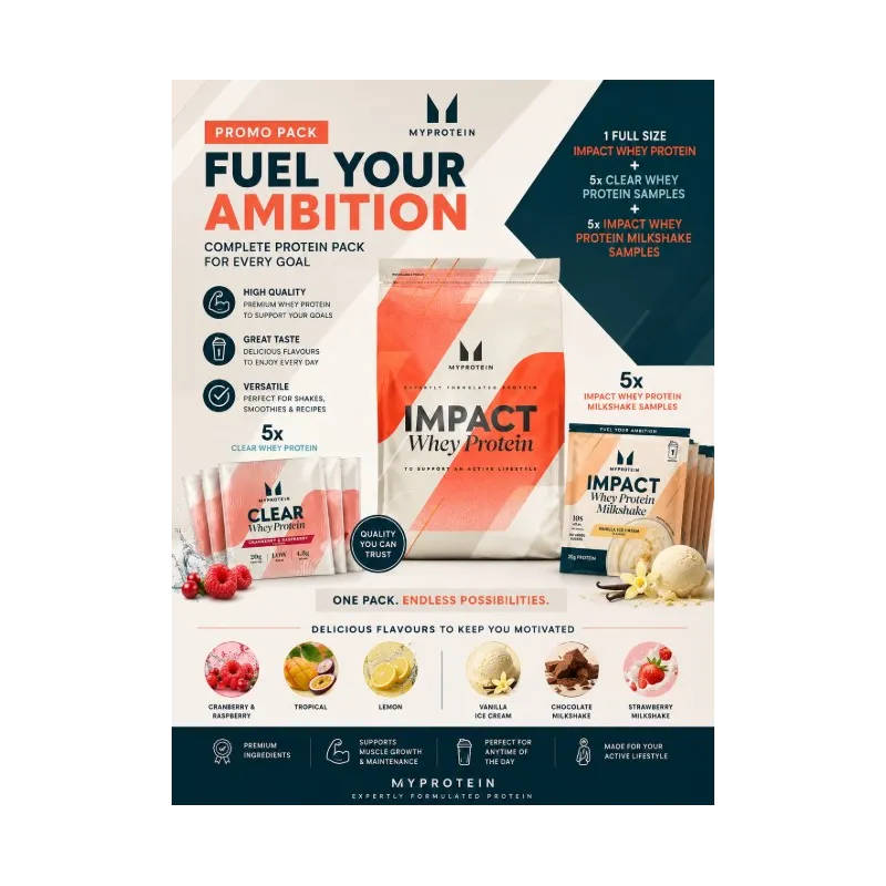 Promo Pack – Myprotein Whey Protein | Протеинови мостри
