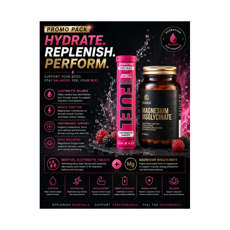 Promo Pack – Magnesium Bisglycinate + Electrolytes | Магнезиев бисглицинат + Електролити