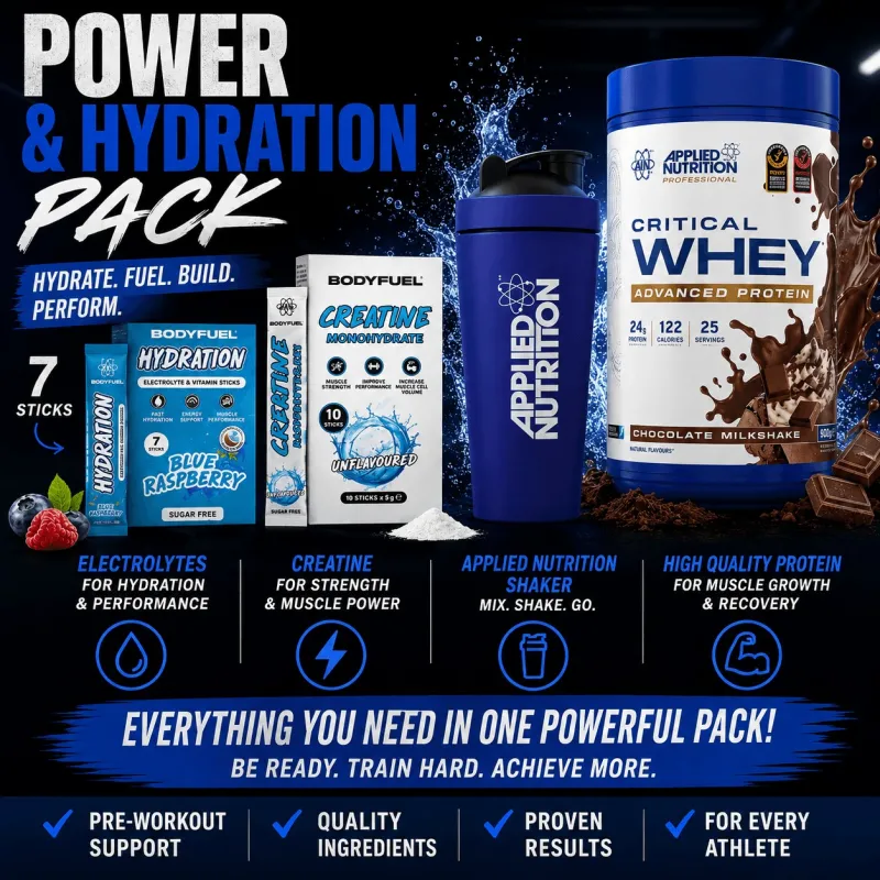 Applied Nutrition Critical Whey + Creatine + Hydration + Shaker | Промо Пак