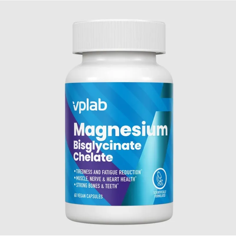 VPlab Magnesium Bisglycinate 60 caps – Магнезий бисглицинат