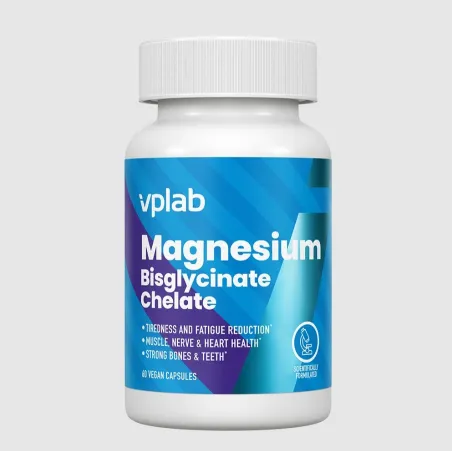 VPlab Magnesium Bisglycinate 60 caps – Магнезий бисглицинат