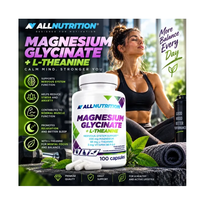 AllNutrition Magnesium Glycinate + L-Theanine | Магнезий Глицинат и Теанин