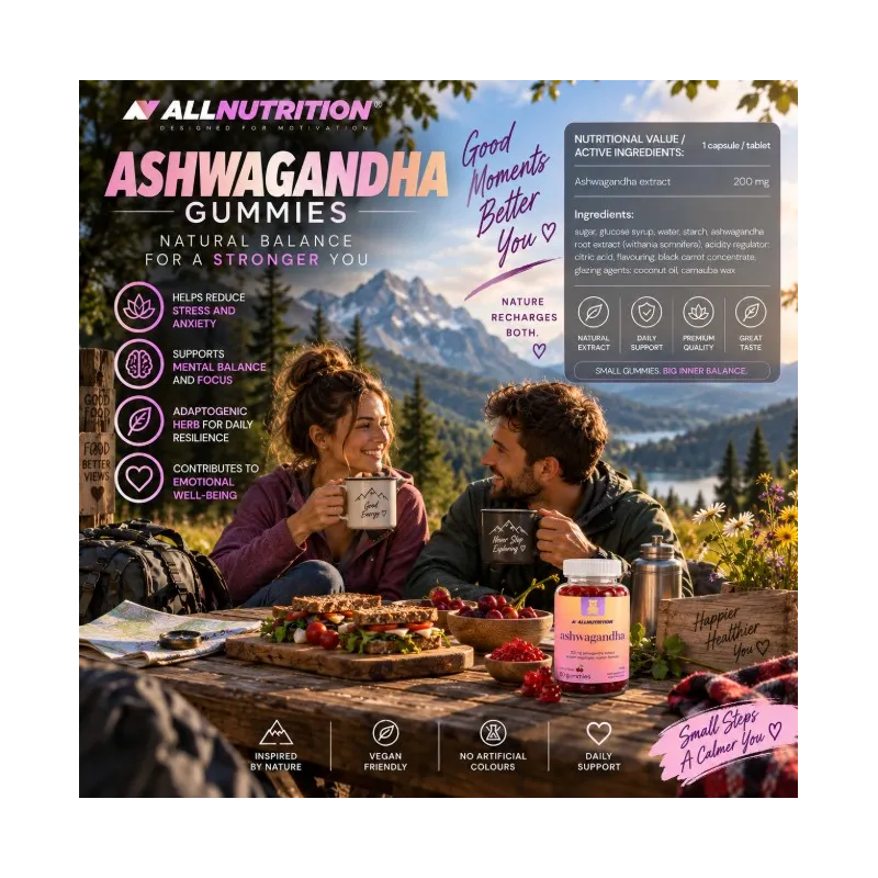 AllNutrition Ashwagandha Gummies | Ашваганда с вкус на череша
