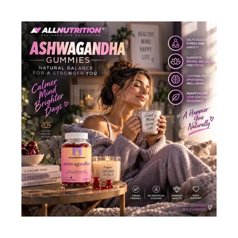 AllNutrition Ashwagandha Gummies | Ашваганда с вкус на череша