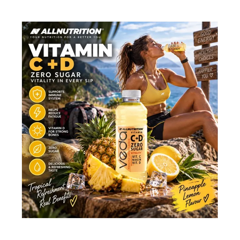 AllNutrition Veda Vitamin C+D | Витаминна Напитка без Захар