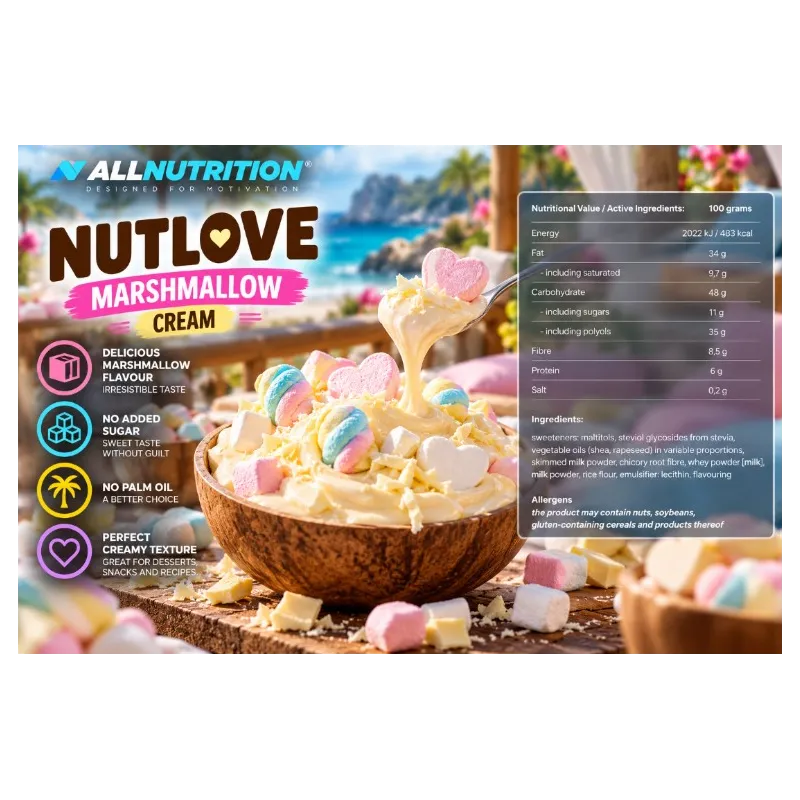 AllNutrition NutLove Marshmallow | Крем без Добавена Захар