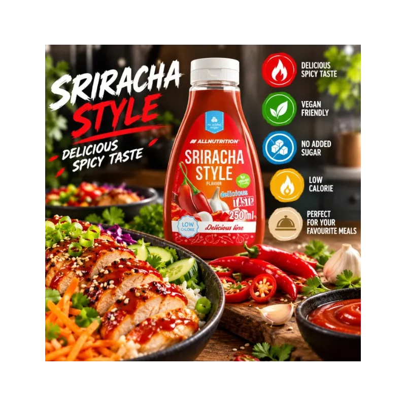 AllNutrition Sriracha Style | Пикантен Сос без Добавена Захар