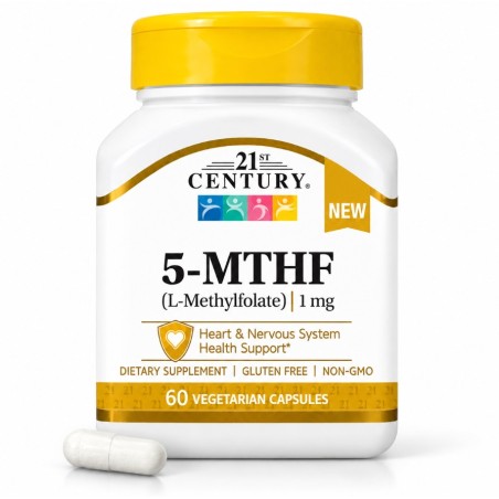 21st Century 5-MTHF L-Methylfolate 1mg - Активна Фолиева Киселина