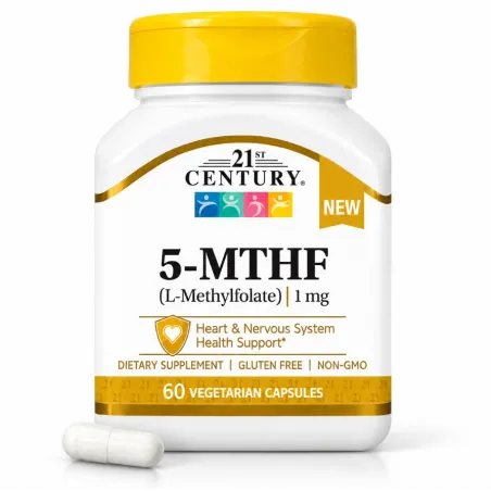 21st Century 5-MTHF L-Methylfolate 1mg - Активна Фолиева Киселина