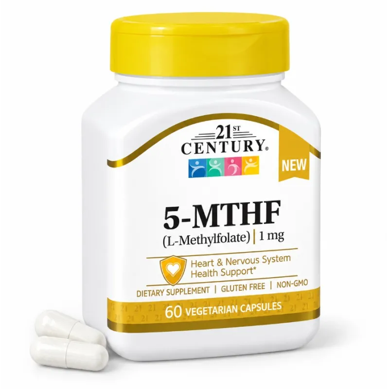 21st Century 5-MTHF L-Methylfolate 1mg - Активна Фолиева Киселина