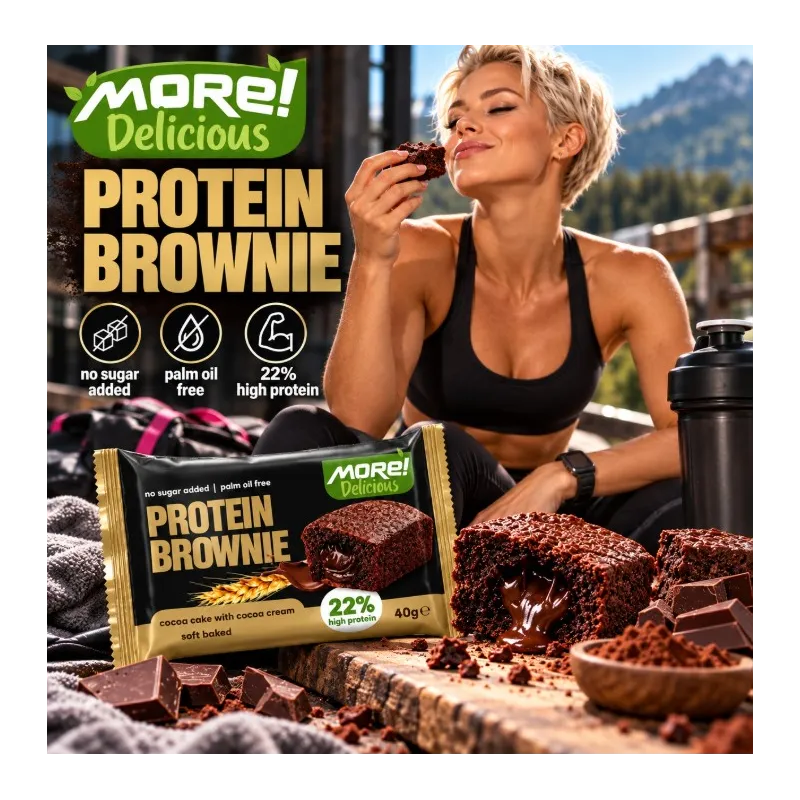 MHN MORE Delicious Protein Brownie | Протеиново Брауни без добавена захар