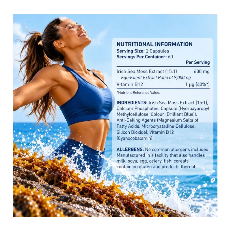 Applied Nutrition Sea Moss & Vitamin B12 | Морски мъх с витамин B12
