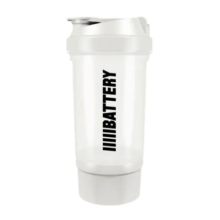 Battery Nutrition Shaker Plus White