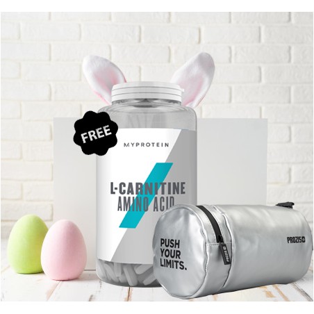 1+1 FREE - Myprotein L-Carnitine + Prozis Barrel Wash Bag