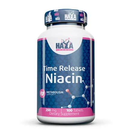 Haya Labs Niacin - Time Release - Витамин B