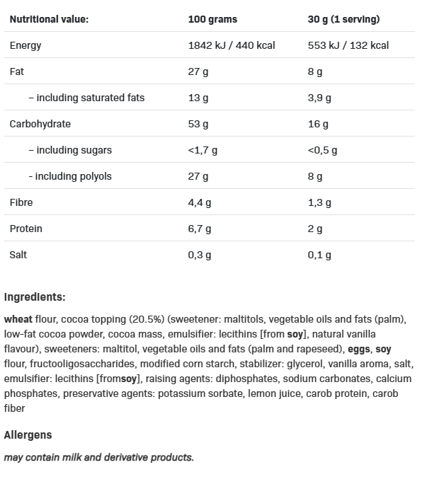 AllNutrition F**King Waffles 180g Vanilla Cocoa - Диетичен Десерт