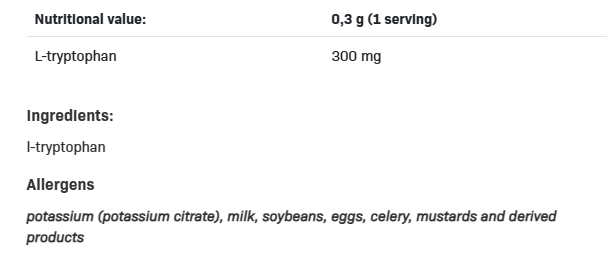 SFD L-Tryptofan 150g