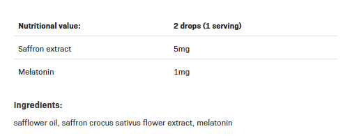 Съдържание на Allnutrition Melatonin Forte Drops 30ml