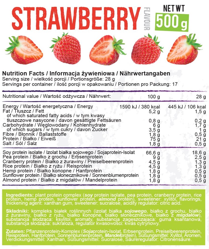 Continutul: Allnutrition Vegan Protein