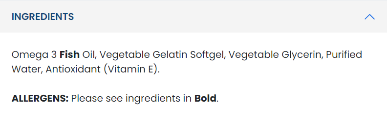 Съдържание на Applied Nutrition Omega 3 100 sgels 2