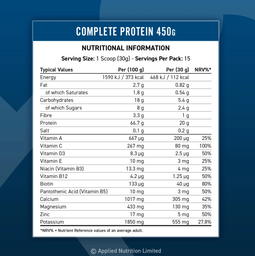 Applied Nutrition Complete Protein - Суроватъчен Протеин