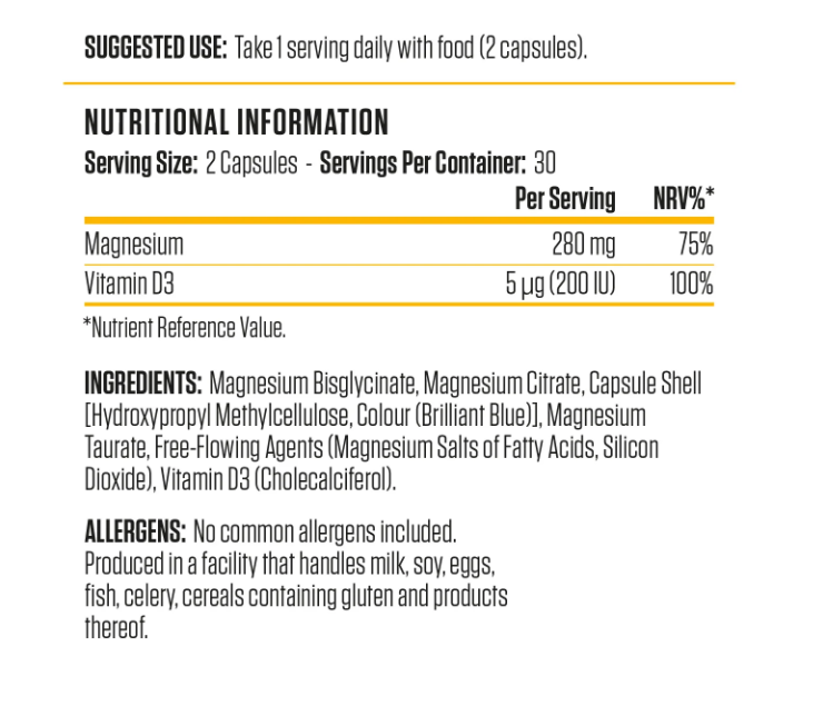 Applied Nutrition Magnesium & Vitamin D3 - Магнезий и Витамин D3