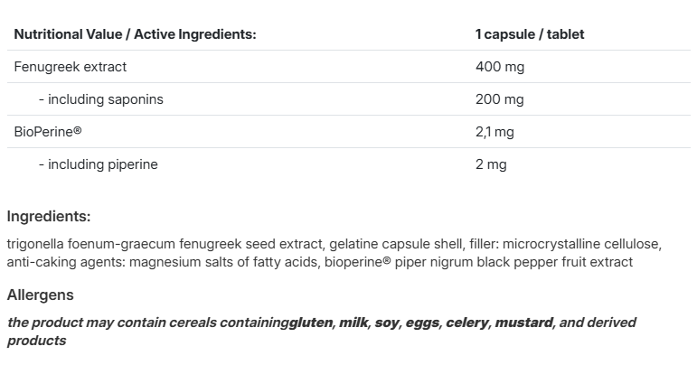 AllNutrition Fenugreek 100 caps