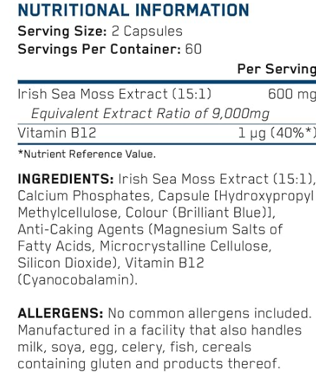 Applied Nutrition Sea Moss & Vitamin B12