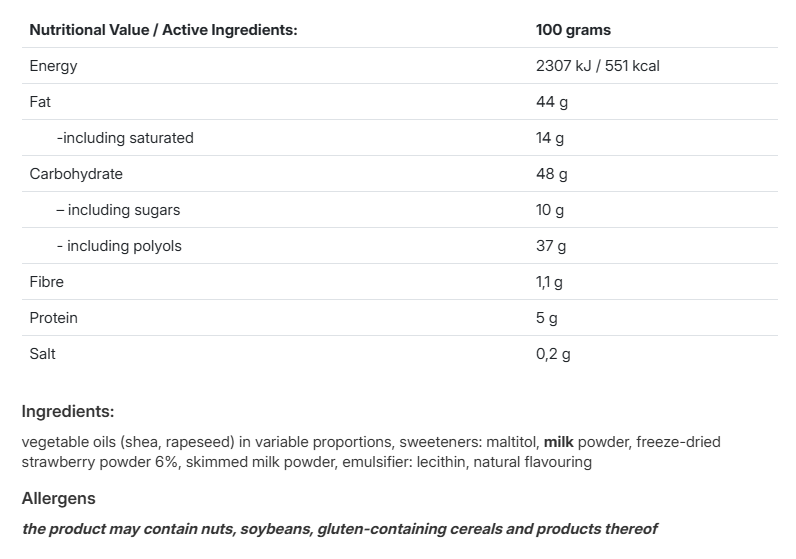AllNutrition NutLove 500g Strawberry Cream