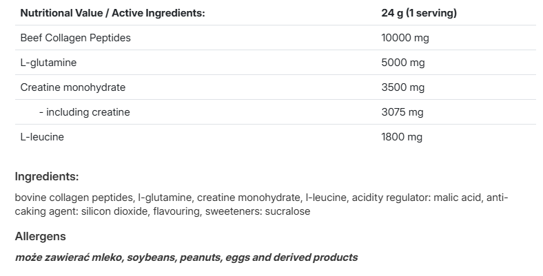 AllNutrition Collagen Glutamine+Creatine