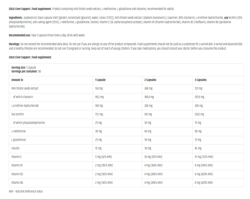 Kevin Levrone Gold Liver Support, Detox & Cleanse - Формула за Пречистване на Черния Дроб