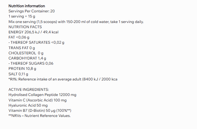 Съдържание на: Nanosupps Collagen Juice 300g