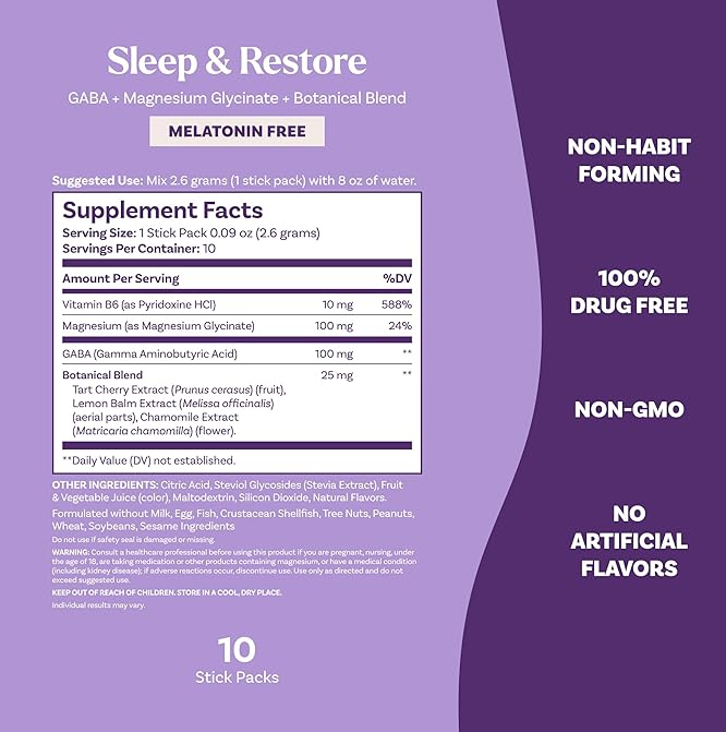 Natrol Sleep&Restore Mel.Free Drink 10 Stick - Формула За Сън