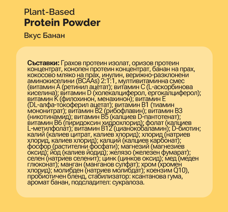 Съдържание на Oh!Good Protein Powder 1