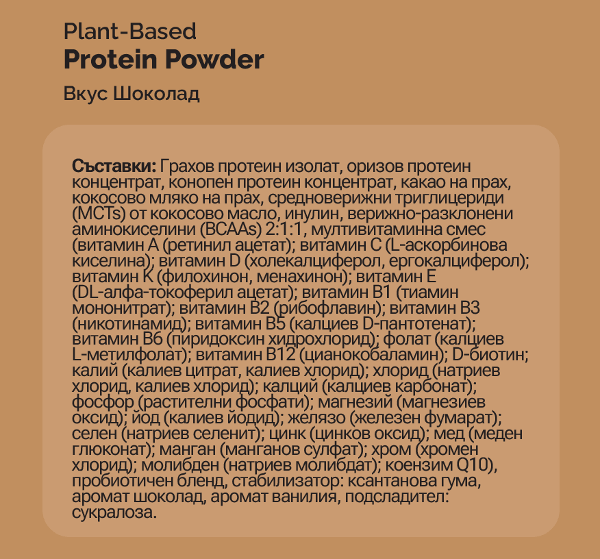 Съдържание на Oh!Good Protein Powder 3