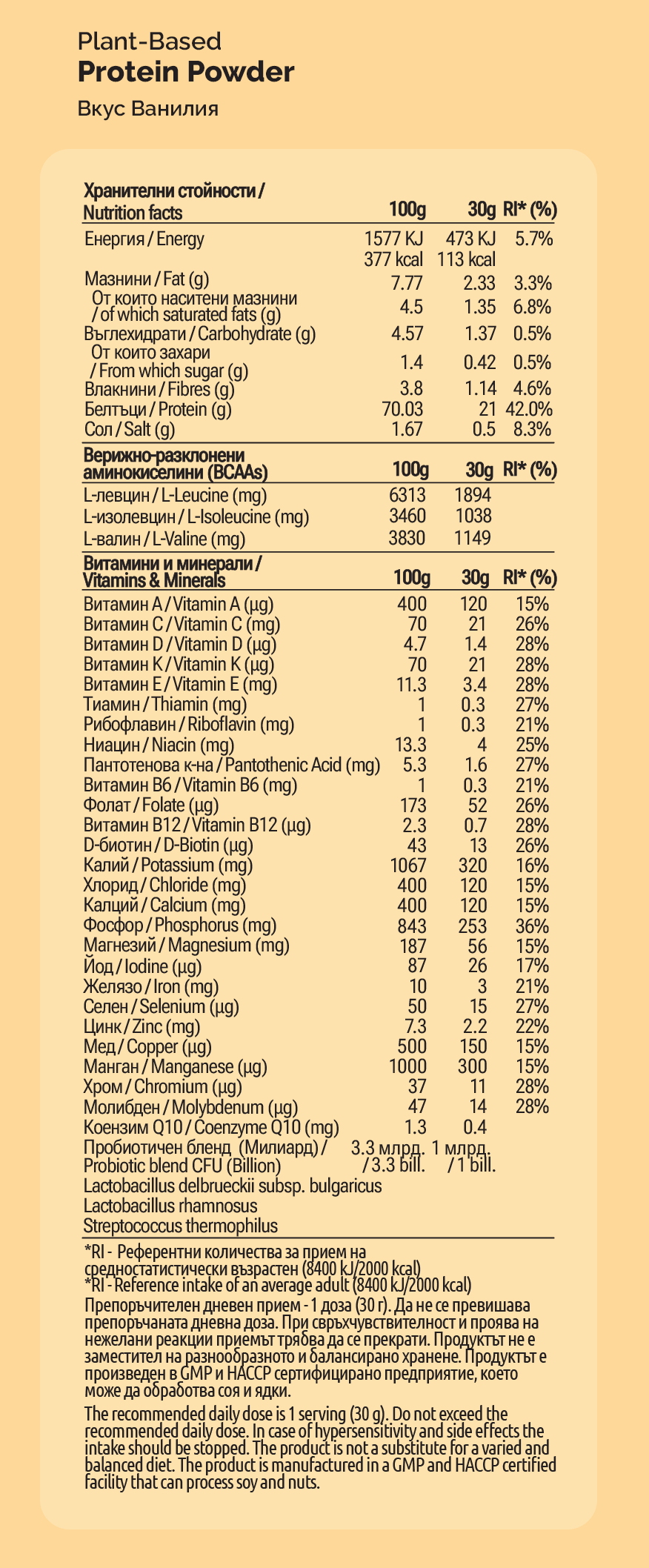 Съдържание на Oh!Good Protein Powder 8