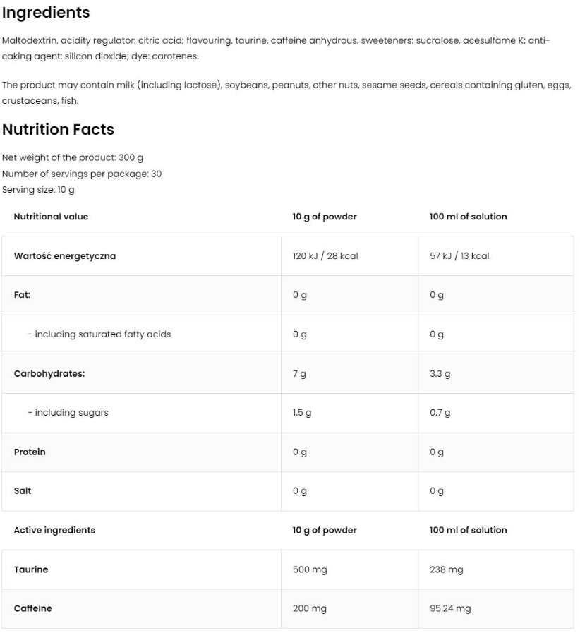 Aqua Kick / Advanced Hydration with Caffeine & Taurine
