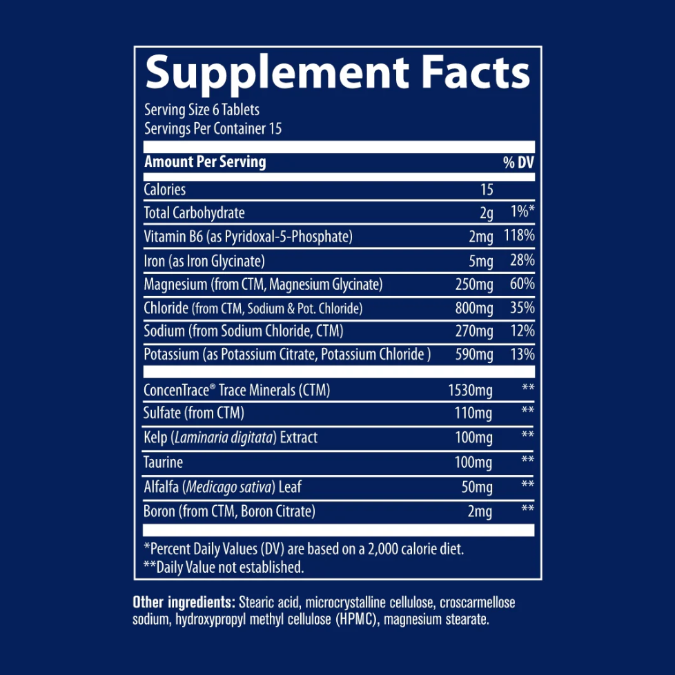 Съдържание на Trace Minerals Keto Electrolyte Tablets 90 tabs