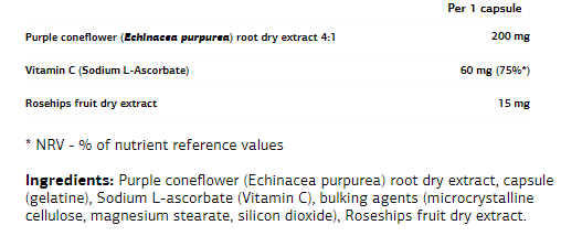 Съдържание на UltraVit Echinacea+