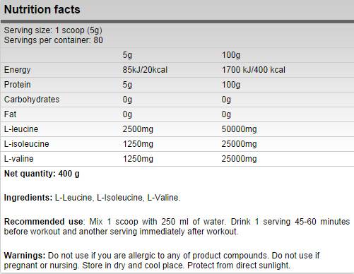 fa-extreme-bcaa-supplement-facts