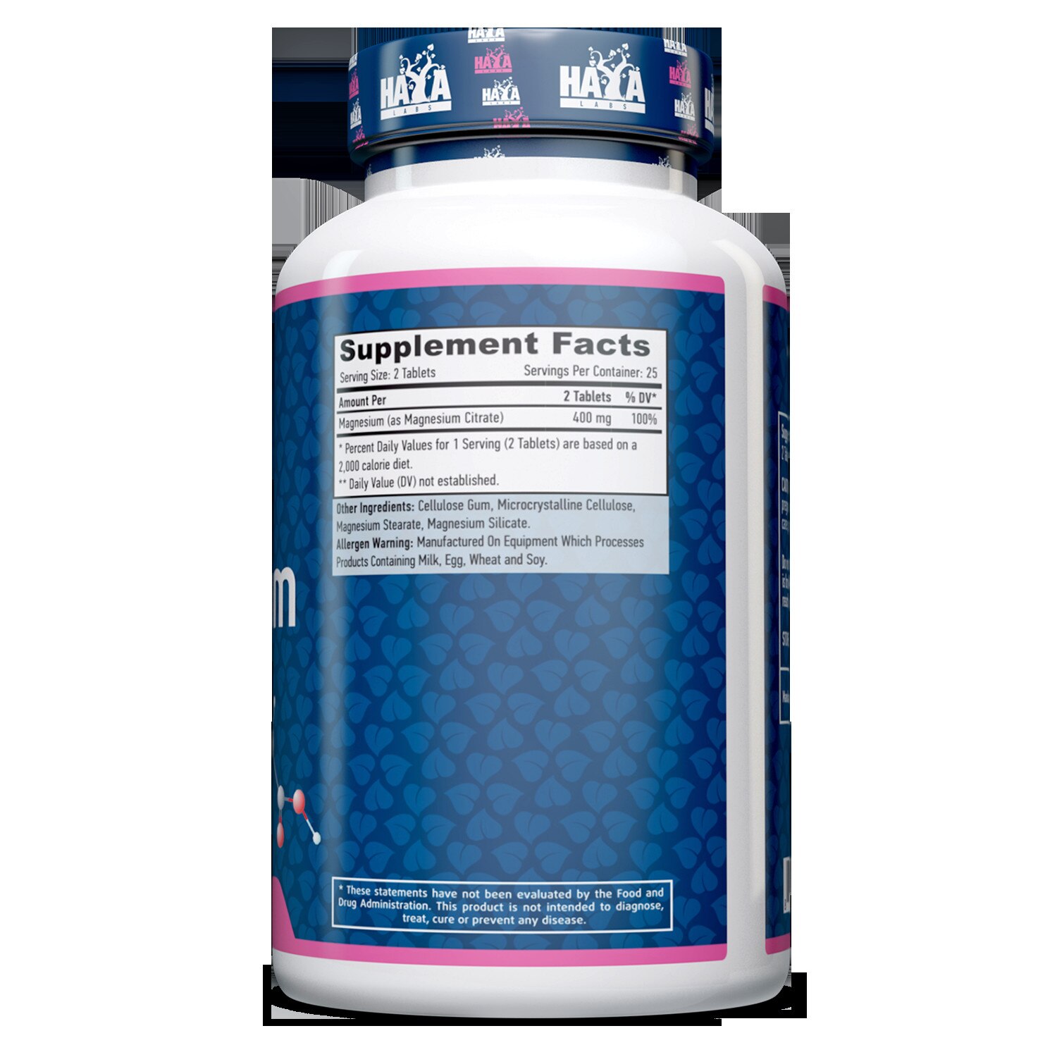 Съдържание на Haya Labs Magnesium citrate