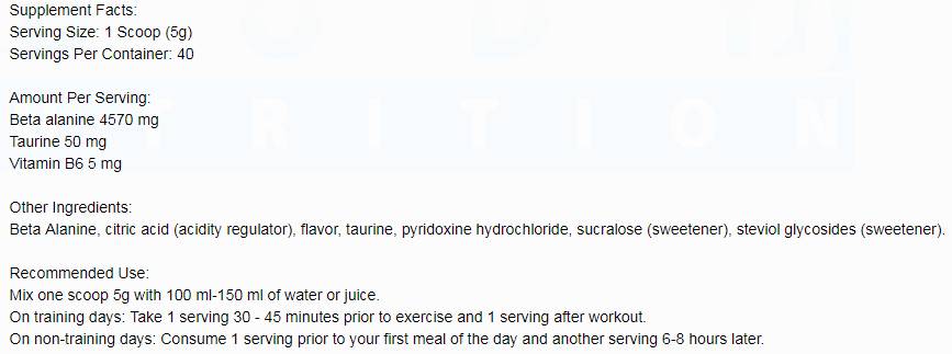 ostrovit-beta-alanine