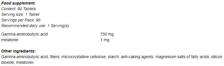 ostrovit gaba 750mg plus